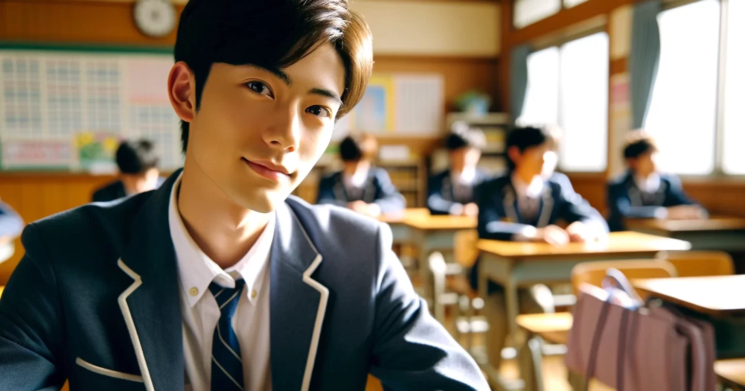 授業を受ける高校生