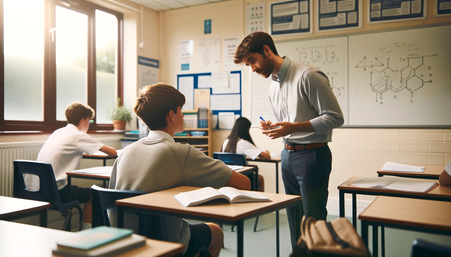 対面塾の授業シーン