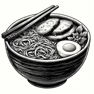 夜食のラーメン