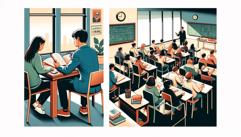 個別指導と集団指導