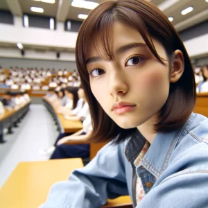 予備校で授業を受ける受験生